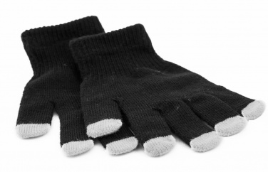 Logo trade corporate gift photo of: Touch screen gloves, black