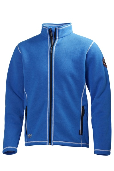 Logo trade promotional merchandise image of: Fleece jacket HAY RIVER, blue