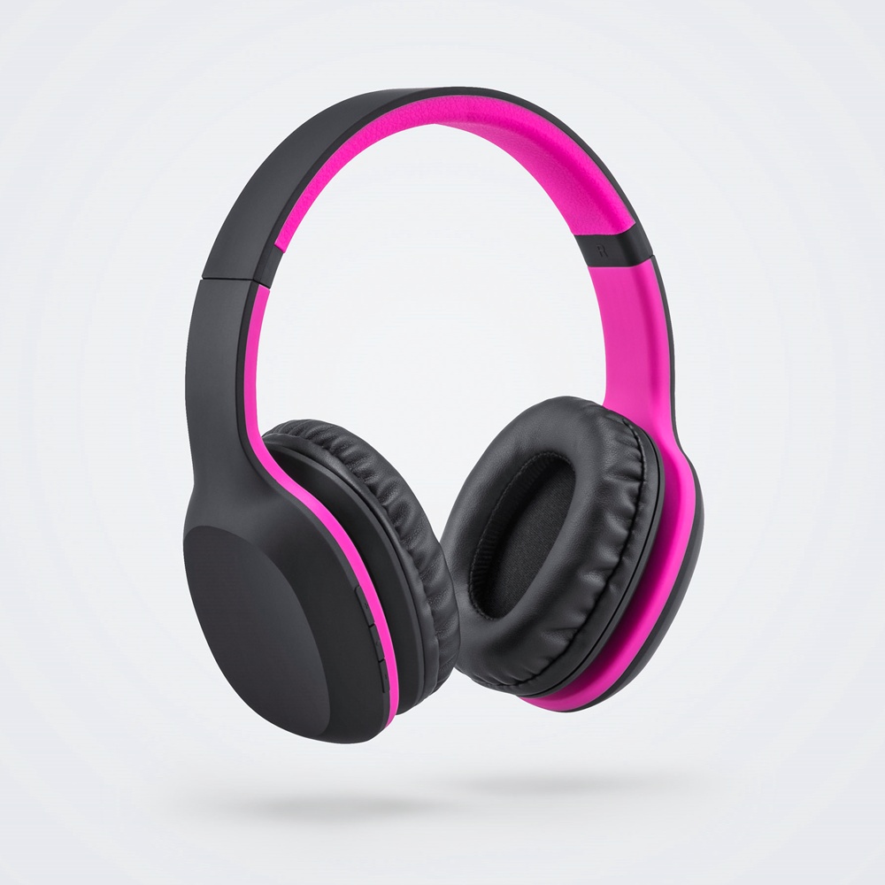 Logotrade promotional merchandise picture of: Wireless headphones Colorissimo, pink