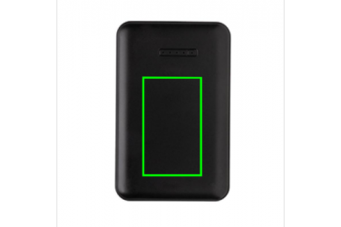 Logotrade advertising product image of: 5.000 mAh wireless charging pocket powerbank, black