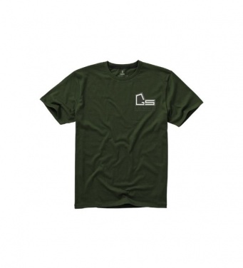Logo trade promotional merchandise picture of: Nanaimo short sleeve T-Shirt, army green