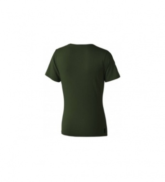 Logo trade corporate gift photo of: Nanaimo short sleeve ladies T-shirt, army green