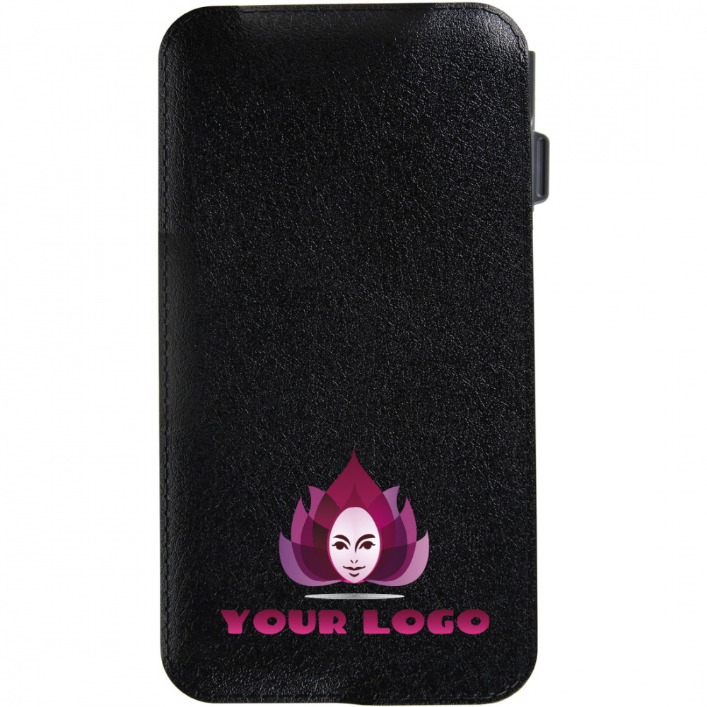 Logotrade promotional item picture of: Trendy powerbank 4000 mAh ALL IN ONE, black