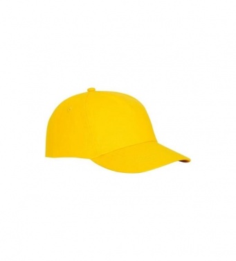 Logo trade corporate gifts image of: Feniks 5 panel cap, yellow