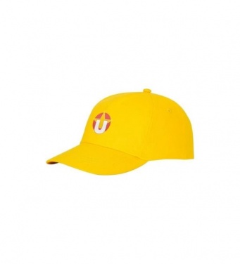 Logo trade advertising product photo of: Feniks 5 panel cap, yellow