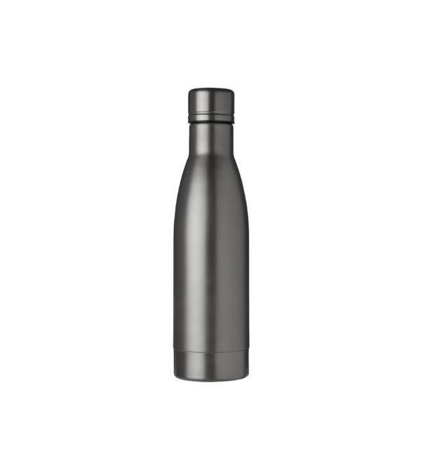 Logo trade business gift photo of: Vasa copper vacuum insulated bottle, 500 ml, dark grey