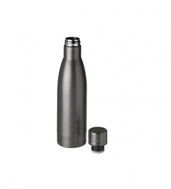 Logotrade business gift image of: Vasa copper vacuum insulated bottle, 500 ml, dark grey