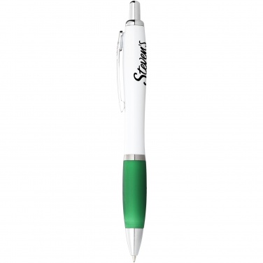 Logo trade promotional giveaways picture of: Ballpoint pen Nash, green