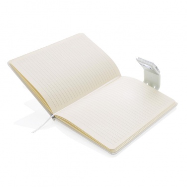 Logotrade advertising product image of: A5 Notebook & LED bookmark, white