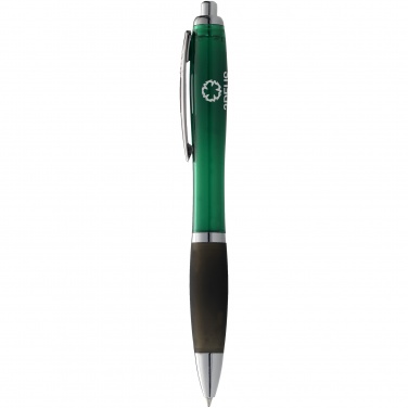 Logo trade promotional giveaway photo of: Nash ballpoint pen, green