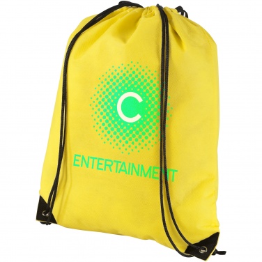Logotrade promotional merchandise picture of: Evergreen non woven premium rucksack eco, light yellow