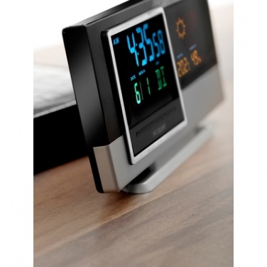 Logotrade corporate gift picture of: Weather station with calendar and clock