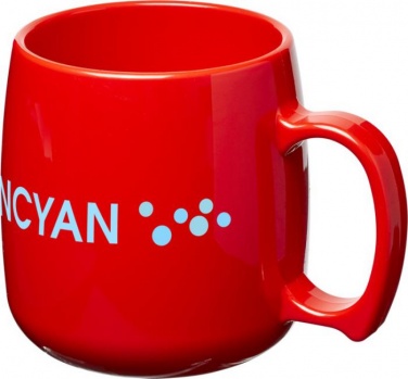 Logotrade promotional merchandise image of: Comfortable plastic coffee mug Classic, red
