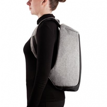 Logo trade promotional merchandise photo of: Backpack anti-theft, gray