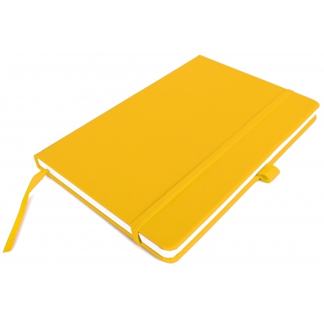 Logotrade business gift image of: A5 note book 'Kiel'  color yellow