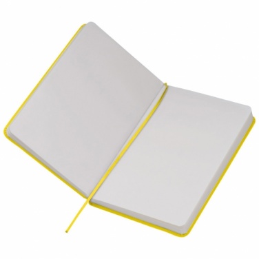 Logo trade promotional items picture of: A5 note book 'Kiel'  color yellow