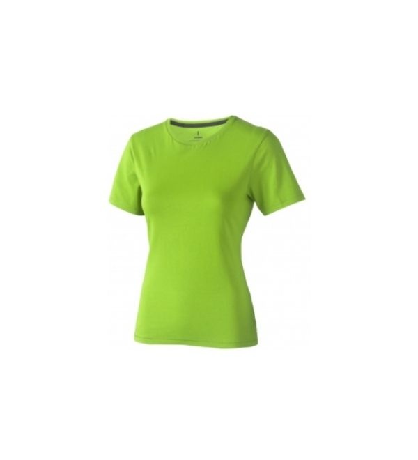 Logo trade promotional gifts image of: Nanaimo short sleeve ladies T-shirt, light green