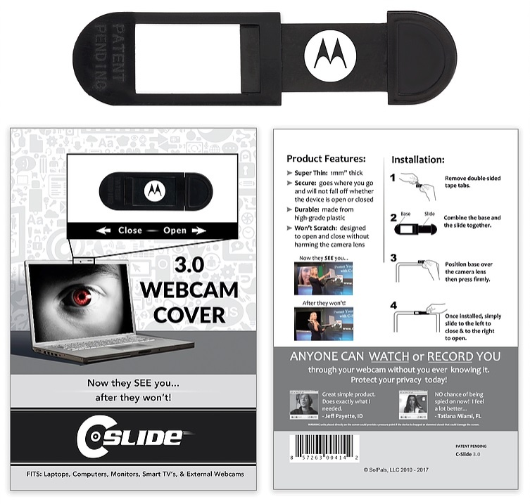 Logo trade promotional product photo of: Webcam Cover for Laptop