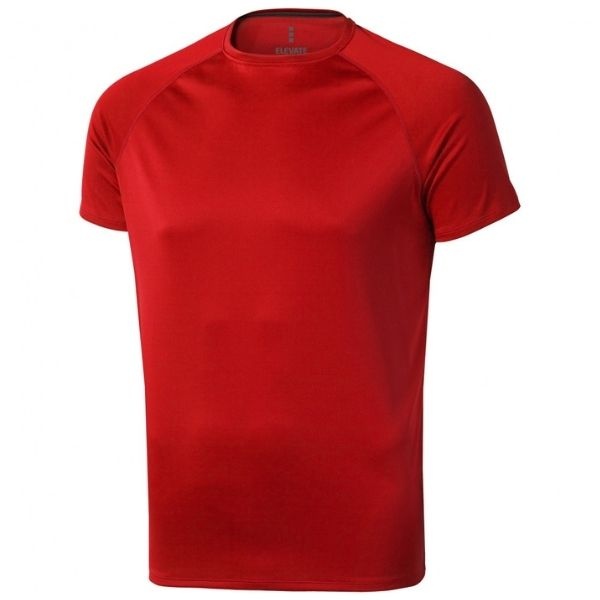 Logo trade corporate gifts picture of: Niagara short sleeve T-shirt, red