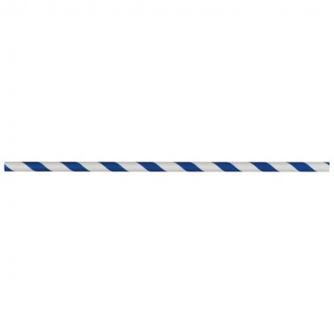 Logo trade corporate gifts picture of: Set of 100 drink straws made of paper, white blue
