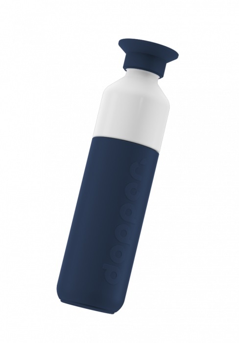 Logo trade promotional merchandise picture of: Dopper water bottle Insulated 350 ml, navy
