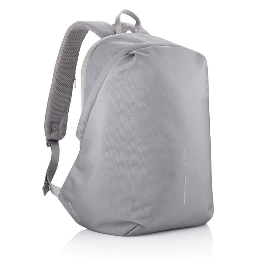 Logo trade corporate gift photo of: Anti-theft backpack Bobby Soft, grey