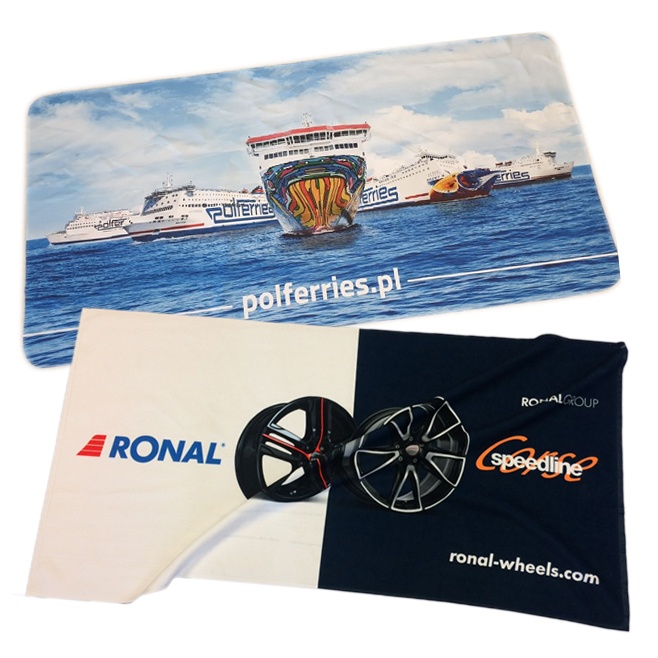 Logo trade promotional products picture of: Microfiber towel with one side photo print, 70 x 140 cm