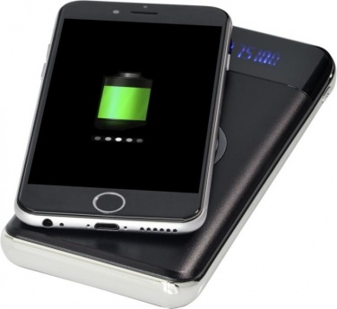 Logo trade business gift photo of: Constant 10000MAH Wireless Power Bank with LED, black