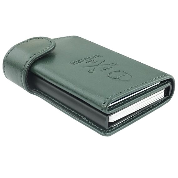 Logotrade advertising product image of: RFID card holder Oxford, green