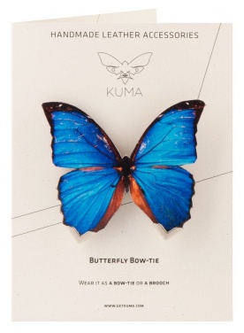Logotrade promotional merchandise picture of: KUMA Blue Butterfly Tie