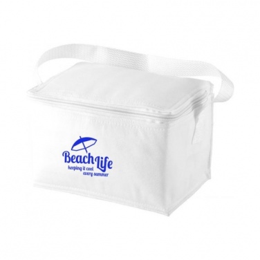 Logotrade promotional gift image of: Spectrum 6-can cooler bag, white