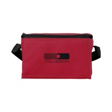Logo trade promotional merchandise photo of: Spectrum 6-can cooler bag, red
