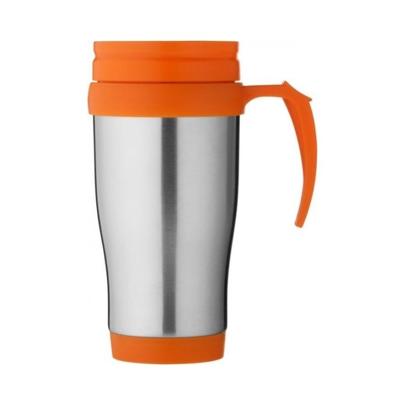 Logo trade promotional gifts image of: #66 Sanibel insulated mug, orange