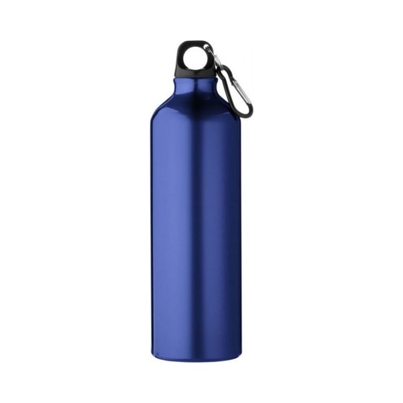 Logo trade promotional gift photo of: Pacific bottle with carabiner, dark blue