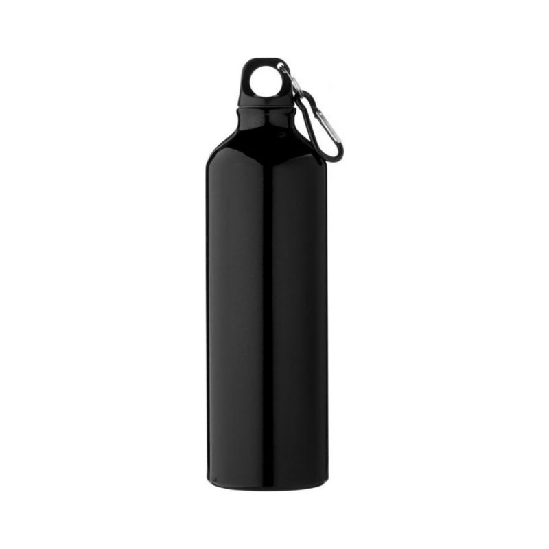 Logo trade promotional items picture of: Pacific bottle with carabiner, black