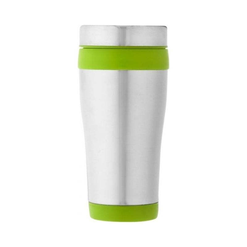 Logo trade business gifts image of: Elwood insulating tumbler, light green