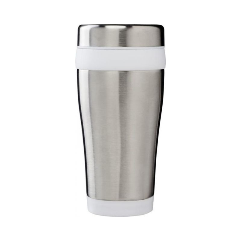 Logotrade promotional product picture of: Elwood 470 ml insulated tumbler, white