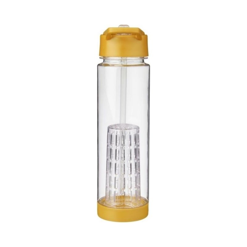 Logotrade business gift image of: Tutti frutti bottle with infuser, yellow