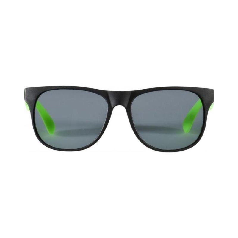 Logo trade advertising products image of: Retro sunglasses, neon green