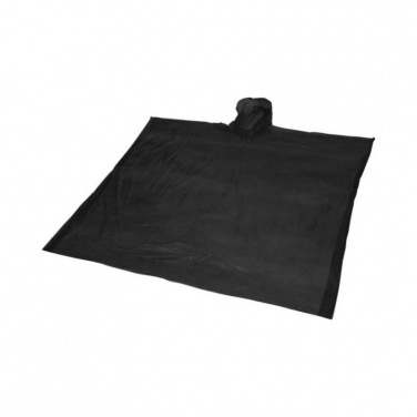 Logotrade promotional merchandise picture of: Ziva disposable rain poncho, black