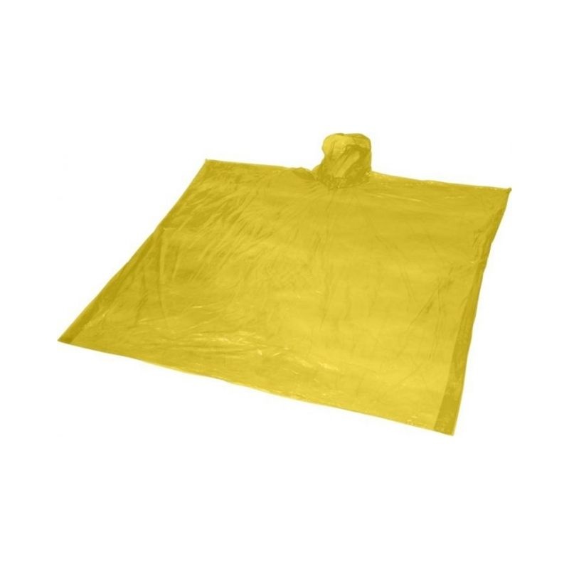 Logotrade advertising product image of: Ziva disposable rain poncho, yellow