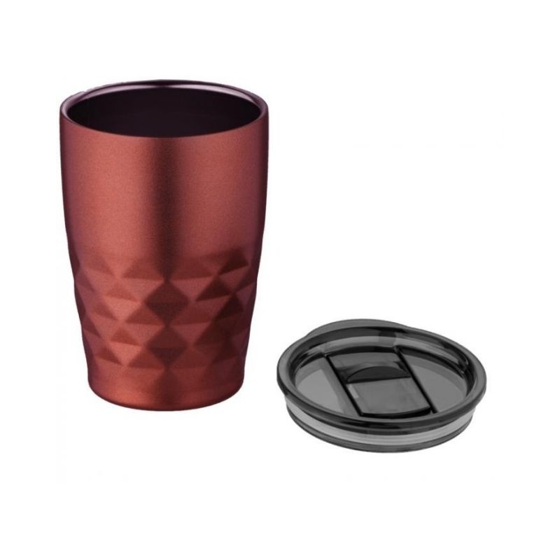 Logotrade promotional giveaway image of: Geo insulated tumbler, red
