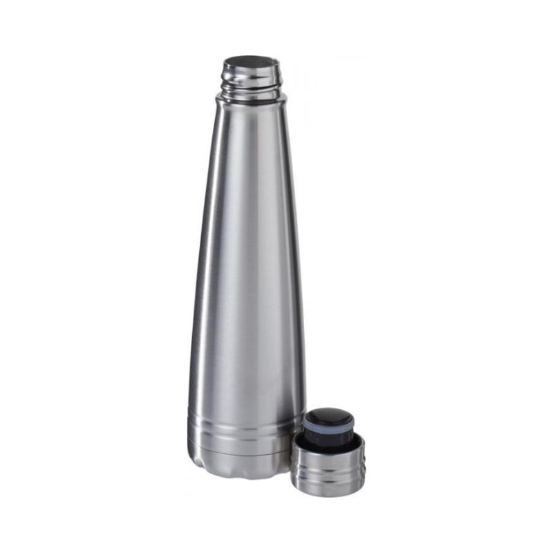 Logo trade promotional merchandise image of: Duke vacuum insulated bottle, silver
