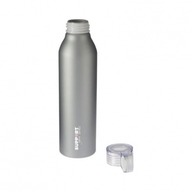 Logo trade promotional gifts image of: Grom aluminum sports bottle, silver