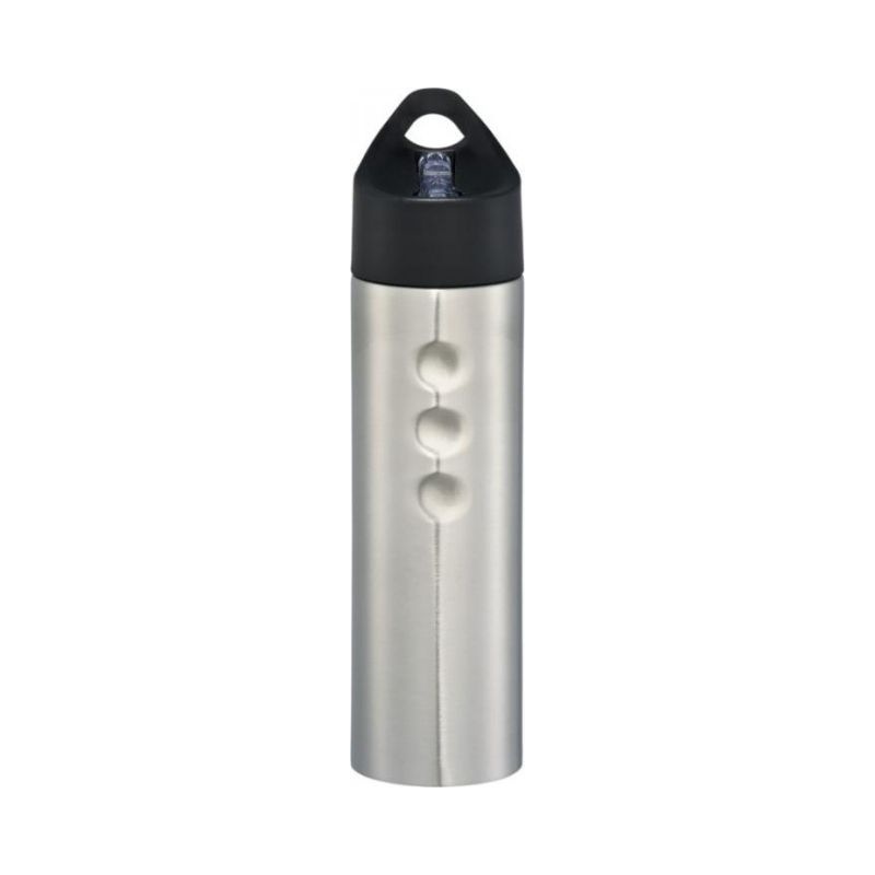Logo trade promotional gifts image of: Trixie stainless sports bottle, silver