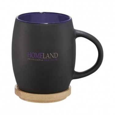 Logo trade promotional gifts image of: Hearth ceramic mug, blue
