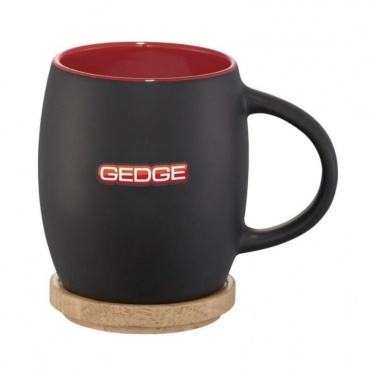 Logo trade business gifts image of: Hearth ceramic mug, red