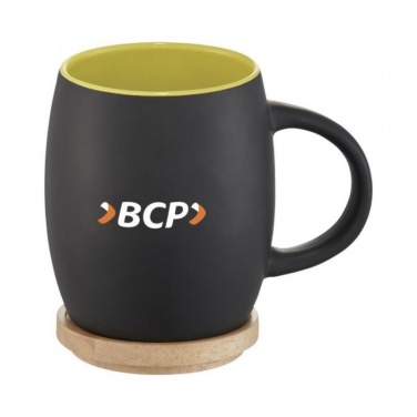 Logo trade promotional item photo of: Ceramic mug Hearth, green