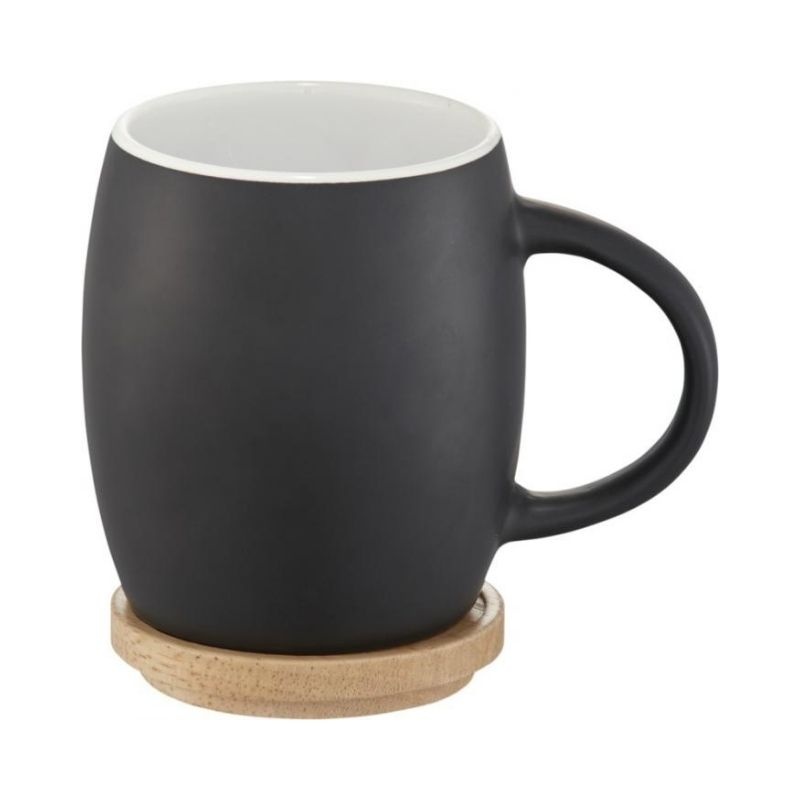 Logo trade corporate gifts picture of: Hearth ceramic mug, white