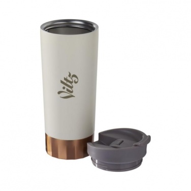 Logotrade promotional products photo of: Peeta copper vacuum tumbler, white